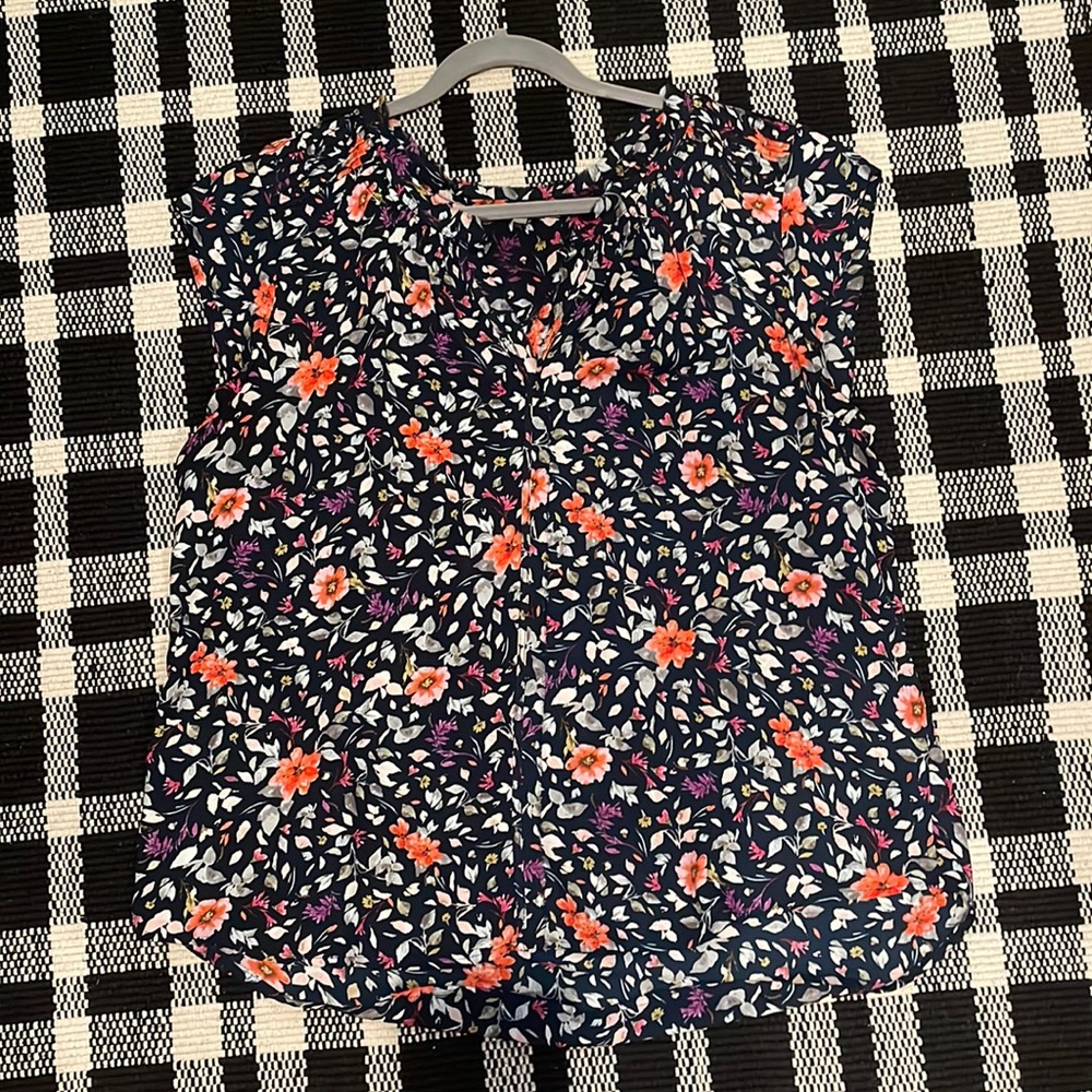 Bernal Split Neck Blouse, Floral